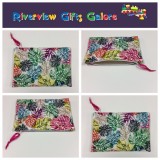 Zip Clutch / Purse / Bag / Pouch - Multi-Coloured Leaves Zip Clutch / Purse / Bag / Pouch - Multi-Coloured Leaves